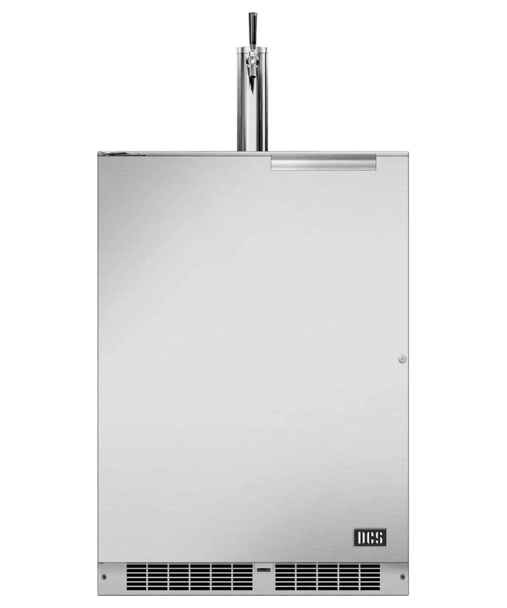 24" Single Tap Outdoor Beer Dispenser, Left Hinge