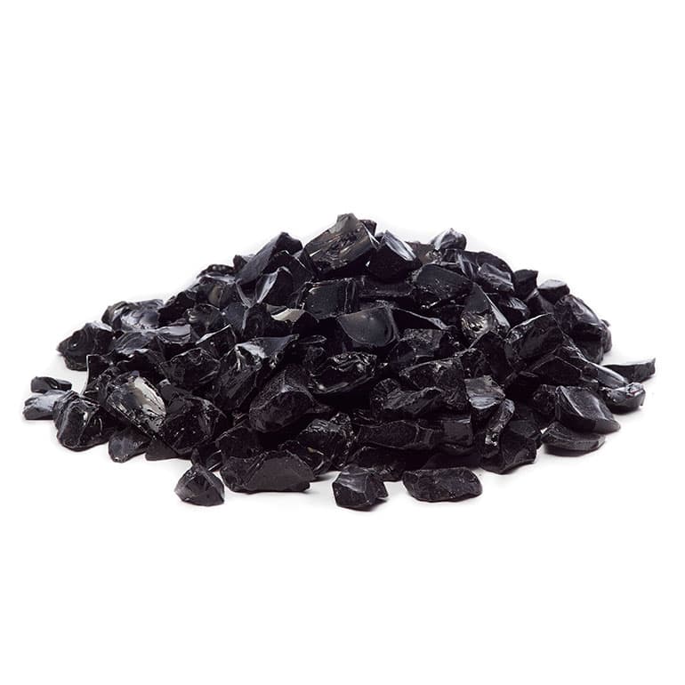 Black Fire Glass Medium