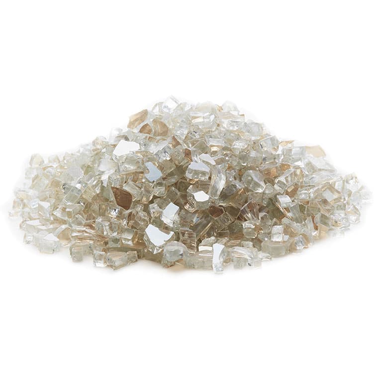 Crystal Reflective Fire Glass 1/2"