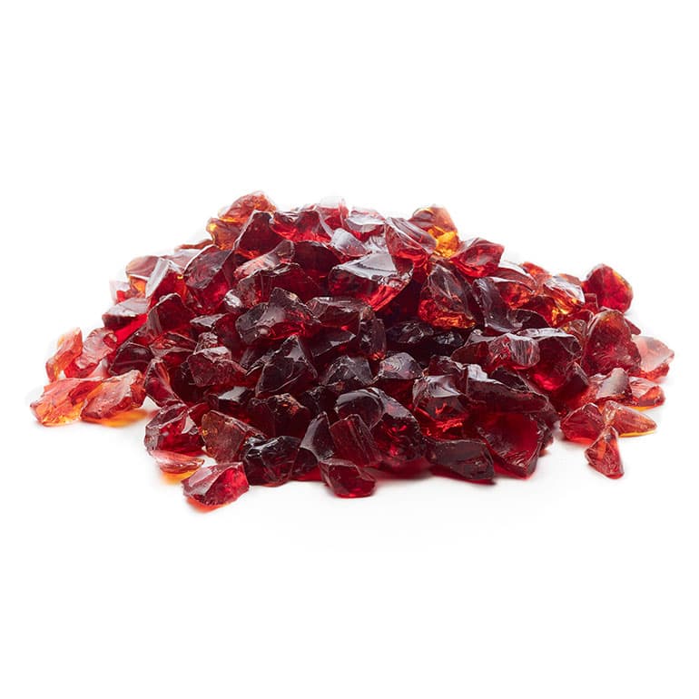 Red Fire Glass Medium