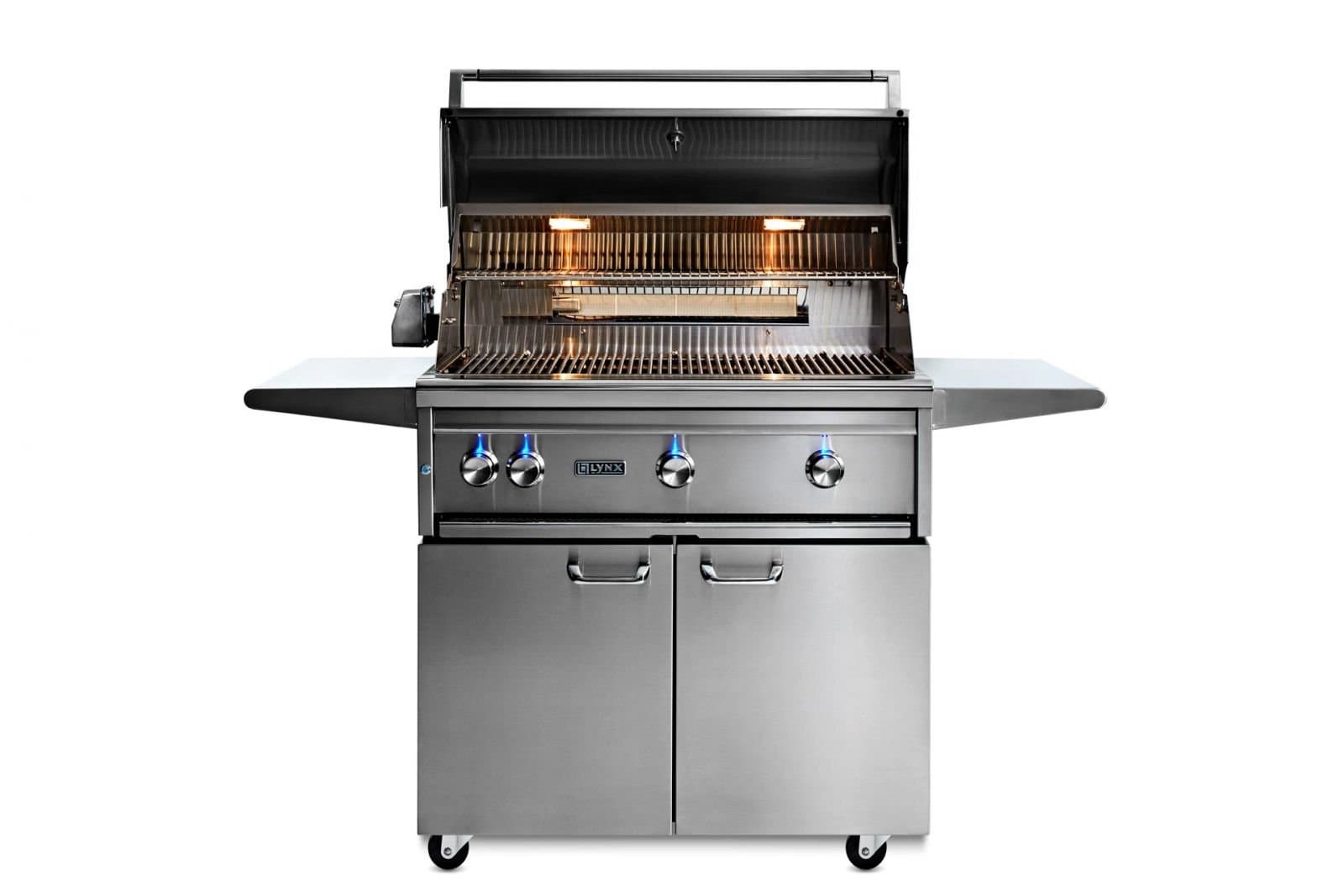 36” Professional Freestanding Grill with 1 Trident Infrared Burner and 2 Ceramic Burners and Rotisserie (L36TRF) thumbnail 2