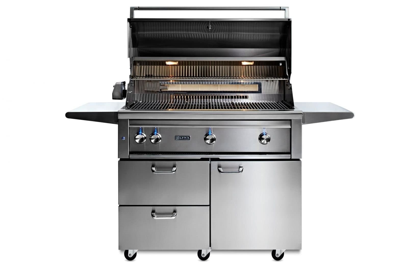 42” Professional Freestanding Grill with 1 Trident Infrared Burner and 2 Ceramic Burners and Rotisserie (L42TRF) thumbnail 2