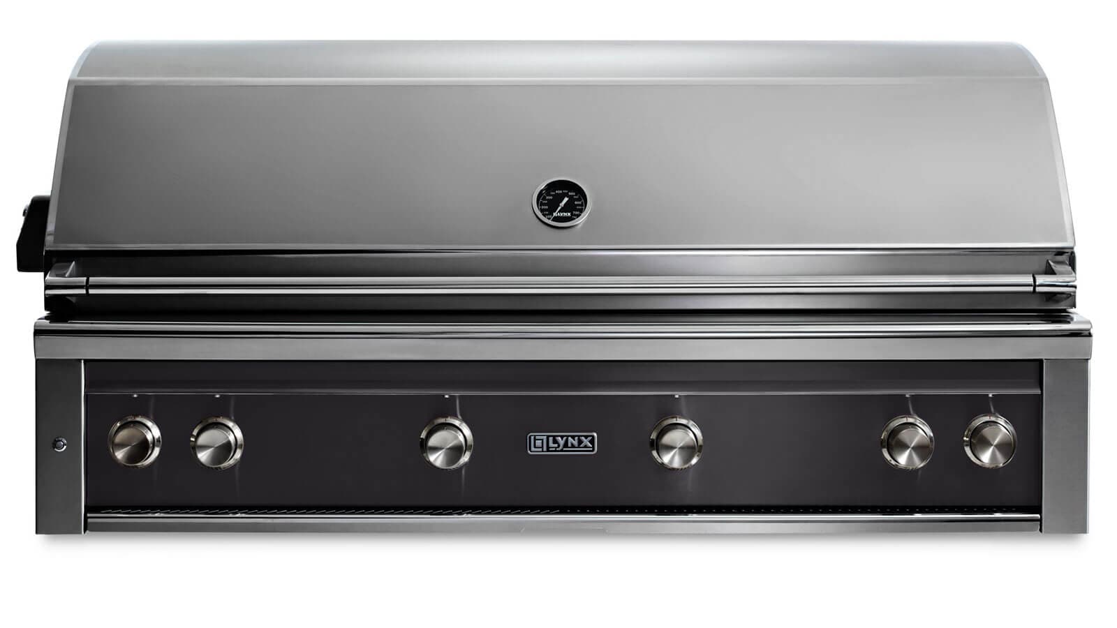 54” Professional built-in grill with 1 trident infrared burner and 3 ceramic burners and rotisserie (L54TR) thumbnail 3