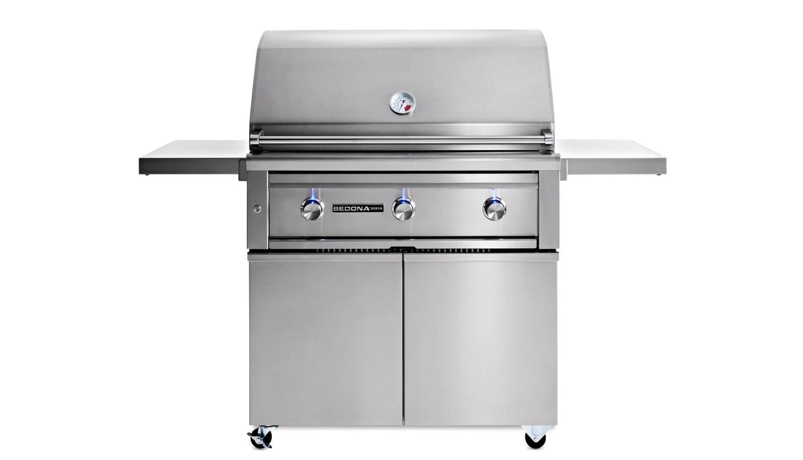 36" SEDONA FREESTANDING GRILL AND CART WITH 1 PROSEAR INFRARED BURNER AND 2 STAINLESS STEEL BURNERS (L601PSF)