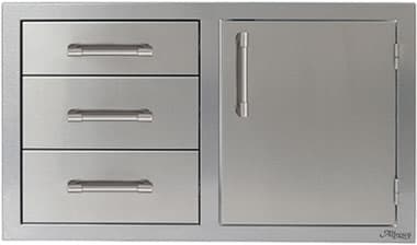 Alfresco 32-Inch Combo Door and Drawers Right