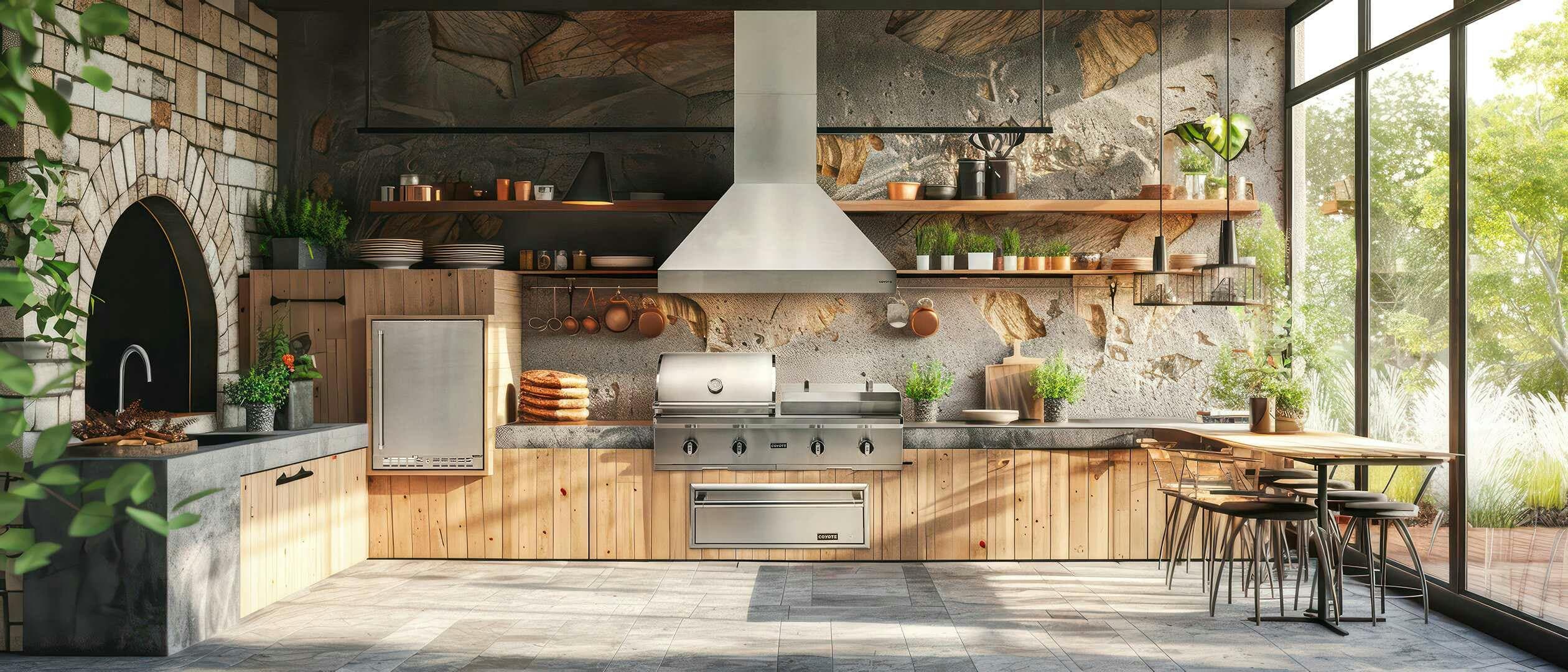 Coyote 50-Inch Combo Flat Top Grill