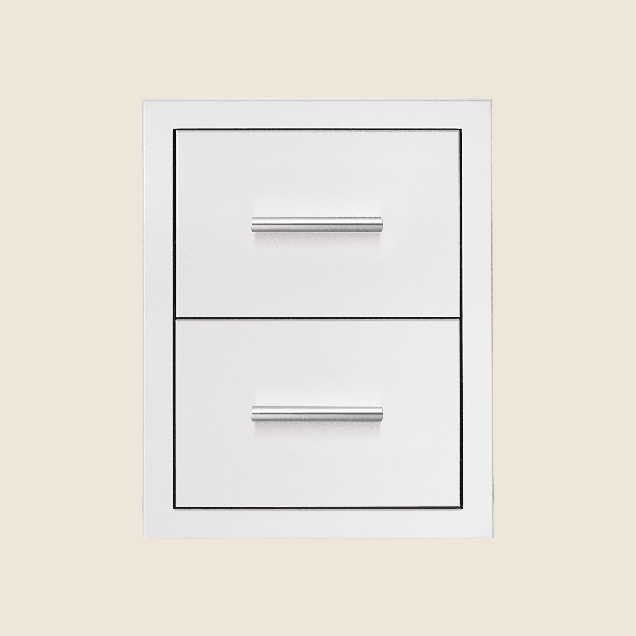 17" Double Drawer w/ Masonry Frame