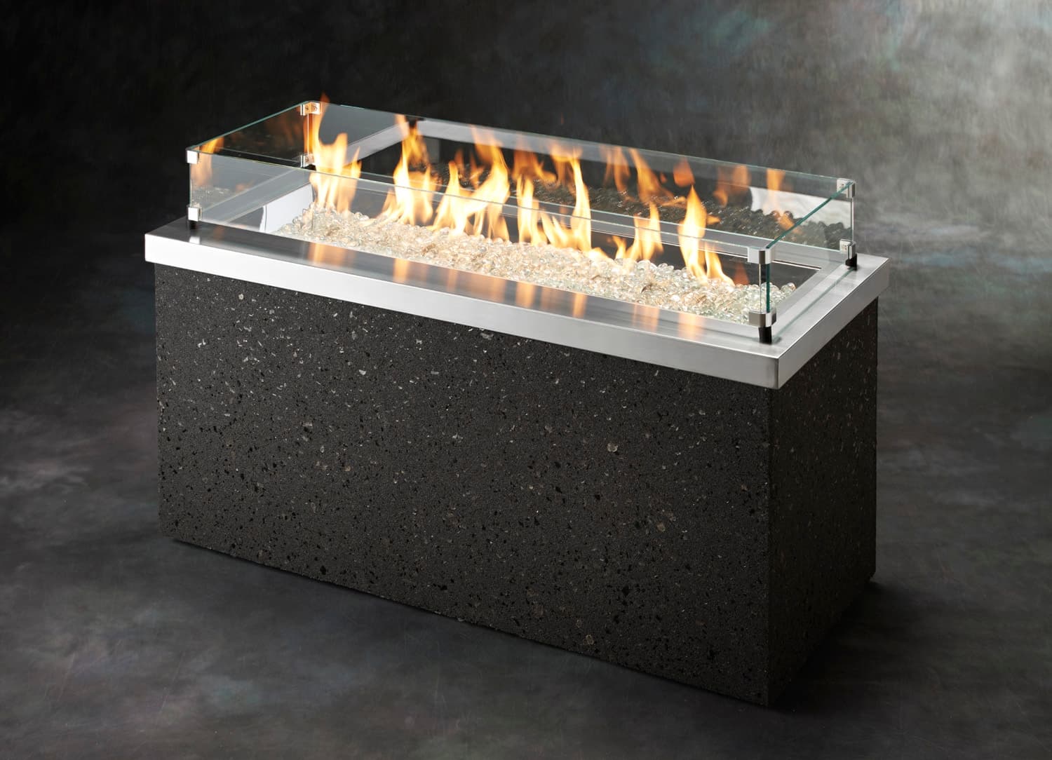The Outdoor GreatRoom Company - Key Largo Linear Gas Fire Pit Table